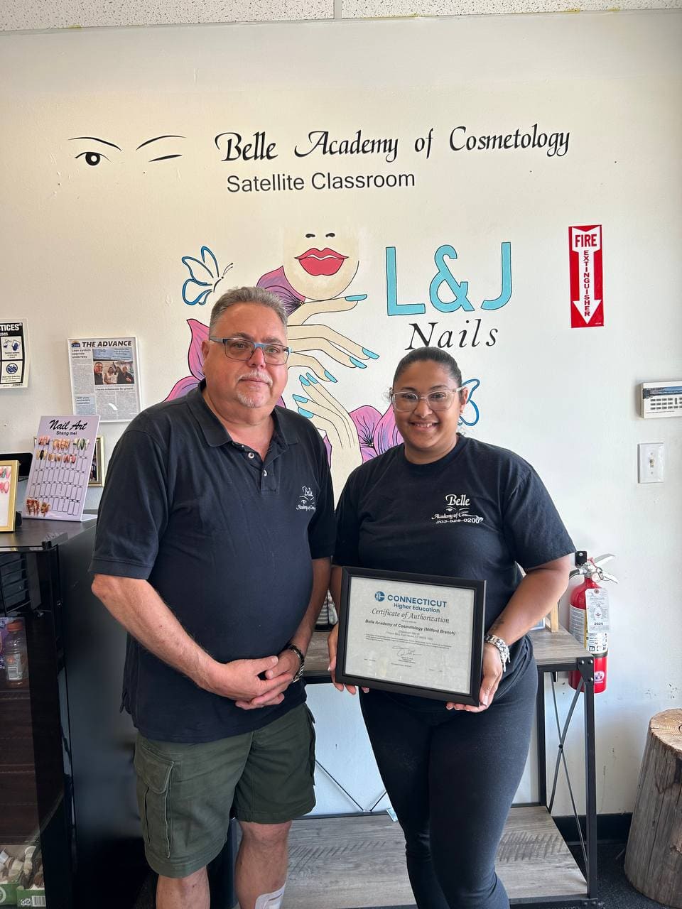 Belle Academy classroom certificate presentation ceremony